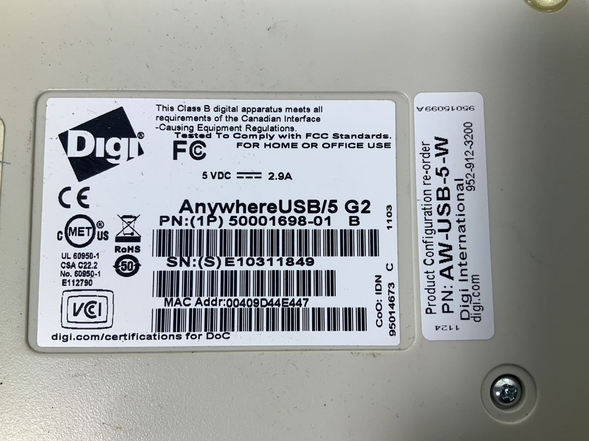 AnywhereUSB/5 G2